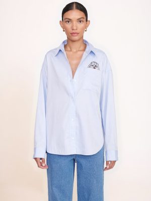 CUSTOM STAUD x C.BONZ CLASSIC OVERSIZED SHIRT | OXFORD BLUE